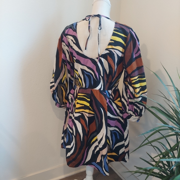 Who What Wear size L colorful dress - Picture 11 of 12